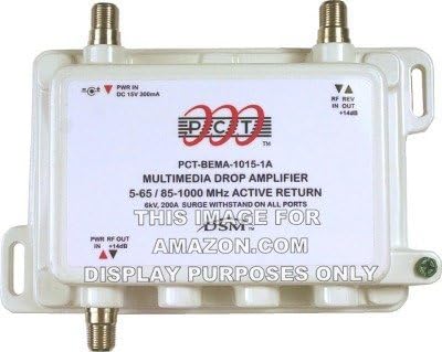 PCT 1-PORT BI-DIRECTIONAL INTERNATIONAL (230v Power Supply) CABLE TV HDTV AMPLIFIER SIGNAL BOOSTER WITH ACTIVE RETURN PATH