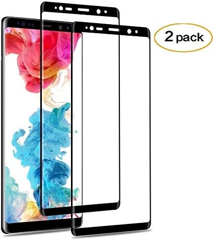 (2 Pack) Galaxy Note8 Screen Protector 3D Curved Glass, [Case Friendly] [Bubble Free] Ultra Thin HD Clear 9H Hardness Anti-Scratch Crystal Clear Screen Protector for Samsung Galaxy Note8 (NOT Note9)