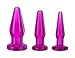 Trinity Vibes Fill-er-up Butt Plug 3 Piece Set, Purple
