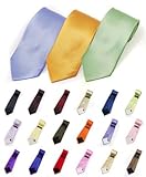 Solid Color 100% Silk Tie