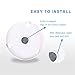 Goldmore Battery-Powered LED Motion Sensor Night Light with 3M Double-Sided Adhesive Pads and User Manual, 3-Pack