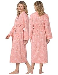 PajamaGram - Albornoz de algodón suave para mujer