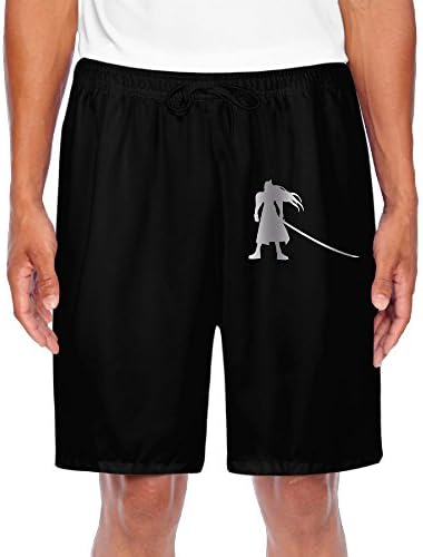 Men's Final Fantasy Sephiroth Platinum Style Shorts Running Pants Black