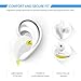 SoundPEATS Bluetooth Earphones Wireless Sport Headphones Sweatproof for Running (Bluetooth 4.1, 6 Hours Play Time, Stereo, Secure Ear Hook with Cable Clips) - White&Yellow
