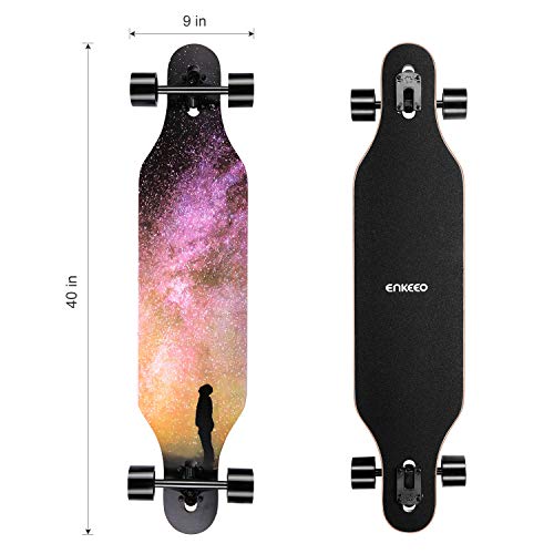 3 ENKEEO+Drop+Through+Longboard+Skateboard+Freestyle