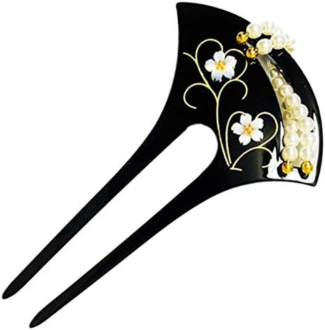 かんざし 髪飾り 和装 パール 留袖 着物 バチ型 浴衣 New Juju