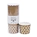 Simply Baked Paper Baking Cup, 80-Pack, Metallic Gold (20 Pack, Metallic Gold)