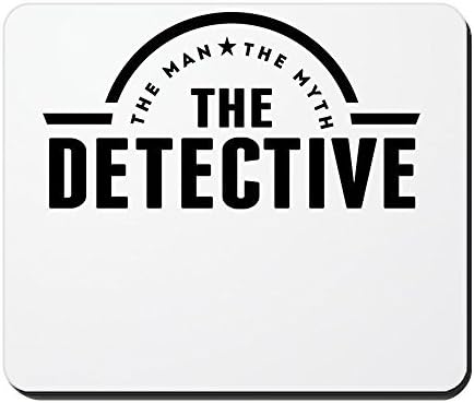 Gaming Mouse Pad for Notepad The Man The Myth The Detective Non-slip Rubber School Desk Decor Mouse Pad for Laptop 10 x 8 Inch