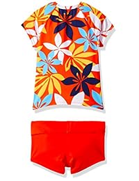 Hobie Big - Conjunto de protección contra erupciones y pantalones cortos de natación para niñas