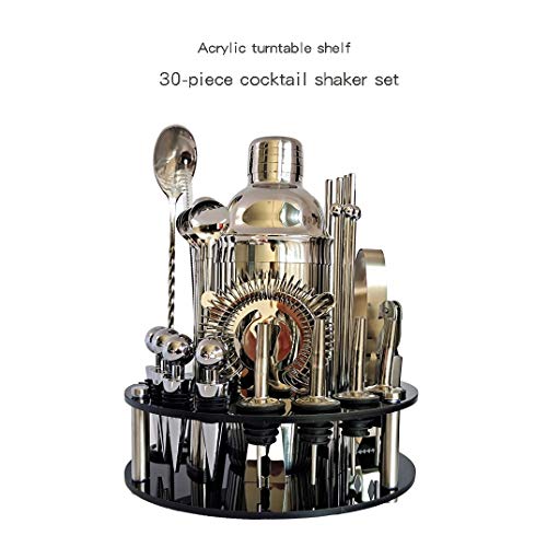 JJZXD Kit 30-teiliges Cocktail Shaker Set Whirl Runde Halterung Home DIY Anzug for Mixed Getränke Bar Werkzeuge… – Bild 3