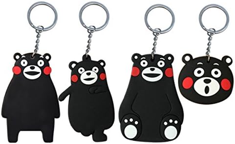 4 Pcs Kumamon Teddy Bear Luggage ID Tag Bags backpack