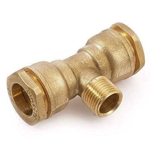 PE-T-Stück Messing 32 mm 1" AG – Bild 3