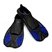 ouderstech Smart Short Blade Swim Fins for Training Swimming and Snorkeling (Blue, L)