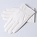 Yosang Men's Soft Genuine Lambskin Leather Winter Warm Policeman Hunting White Gloves (XL (9.2-9.8 in), White)