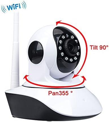 Security Camera Wireless IP Camera Surveillance Cameras Wifi IP Dome Camera Wireless Home Security Camera Trailer Cameras Dog/ Baby Monitor Video Camera Night Vision plug/play Pan/Tilt BENTOO