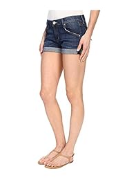 Hudson Hampton de la dama Short denim con puños
