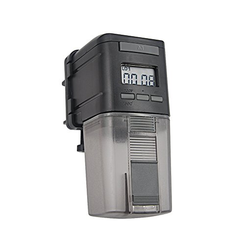 Fish feeder automatic battery operated fish turtle feed…