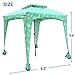EasyGo Products Beach Umbrella & Sports Cabana, Turquoise Pineapple, 6' x 6'