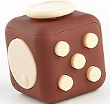 Moral Illusion Joy Cube - Chocolate Fidget Cube For Stress And Anxiety Relief ADHD, ADD, OCD - Silent Focus Dice With Extra Durable Silicone For Children And Adults - Quality Inspected Product