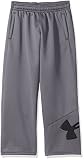 Under Armour Boys' Armour Fleece Big Logo Pants,Graphite (040)/Black, Youth X-Large