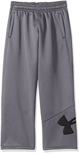 Under Armour Boys' Armour Fleece Big Logo Pants,Graphite (040)/Black, Youth X-Large