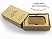 Money Clip Classic Cash & Credit Card Holder Wallet • Premium Slim Polished Brass & Stainless Steel Steel for Men and Women • 0.6mm Ultra Thin Profile (Polished Gold Brass)