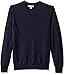 Goodthreads Men's Lightweight Merino Wool V-Neck Jumper (Available in Tall), Navy, Medium