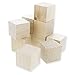 Wooden Cubes - 10-Piece Large Solid Wood Square Blocks - Natural Unfinished Blank Wood Cubes for Math, Puzzle Making, DIY Crafts Projects - 1.5 x 1.5 x 1.5 Inches