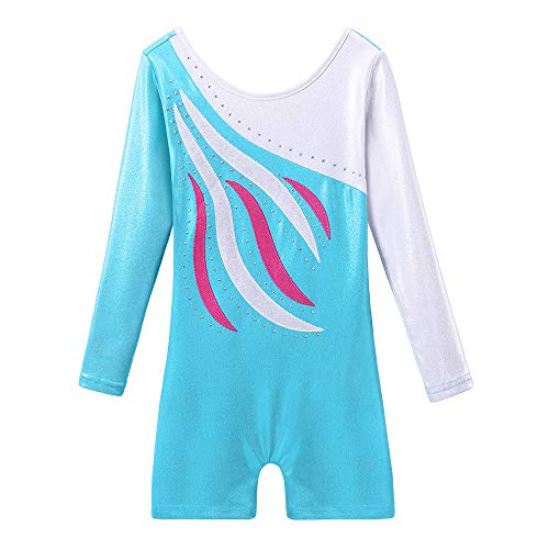 image for BAOHULU Leotard for Girls Gymnastics Toddler Sparkle Embroidery Tank B