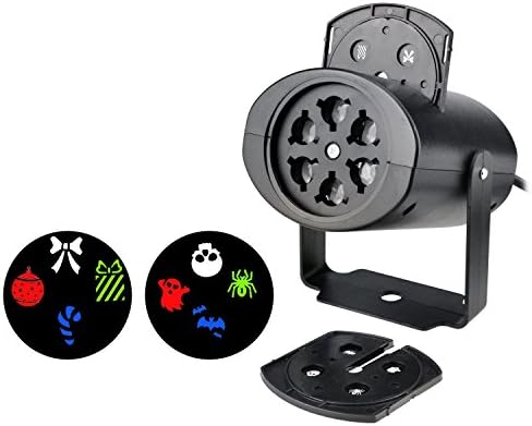 ZjRight Rotating Night Light Projector with 2 PCS Switchable Lens for Home Kids Parties