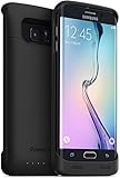 PowerBear Samsung Galaxy S6 Edge Battery Case [3500 mAh] External Battery Charger for The Galaxy S6 Edge (Up to 1.35X Extra Battery) - Black [24 Month Warranty]