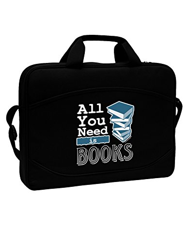 TooLoud All You Need Is Books 15" Dark Laptop / Tablet Case Bag