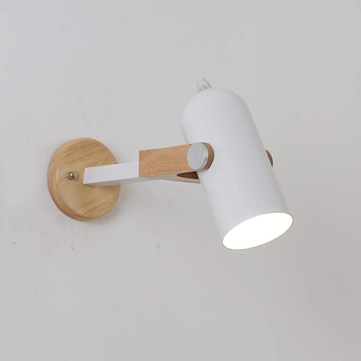 ajustable madera maciza luz la pared