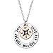 HENGSONG Plated Silver Necklace Pendant Printed Words 