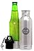 Stainless Steel Beer Bottle Cooler Keeper Insulator with Bottle Opener Gift - Fits Most 12-Ounce Glass Bottles to Keep Beer or Carbonated Drinks Cold for a Long Time + Metal Bottle Opener