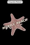 Composition Notebook: JCombs Myrtle Beach South Carolina Starfish Journal/Notebook Blank Lined Ruled 6x9 100 Pages