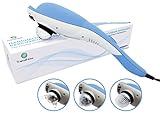 TheraFlow Deep Tissue Percussion Massager - Handheld Back Massager, Muscle Kneading for Shoulder, Neck, Foot, Head & Scalp. Electric Massager - 3 Attachments for Shiatsu, Trigger Point & Relaxation