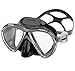 Mares X-VU Liquid Skin 2 Window Scuba Diving Mask, Black/Black
