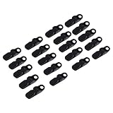 Clamp Tarp Clips, Awning Clamp Clips Tent Set Outdoor Camping Tarp Clip Snaps Tighten for Outdoors Holding up Tarp, Canopy, Car Cover, Pool Cover, Boat Cover, Hammock Cover Pack of 20