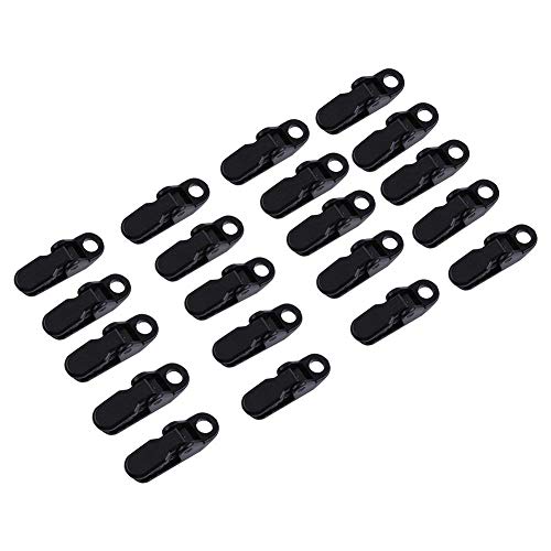 Clamp Tarp Clips, Awning Clamp Clips Tent Set Outdoor Camping Tarp Clip Snaps Tighten for Outdoors Holding up Tarp, Canopy, Car Cover, Pool Cover, Boat Cover, Hammock Cover Pack of 20