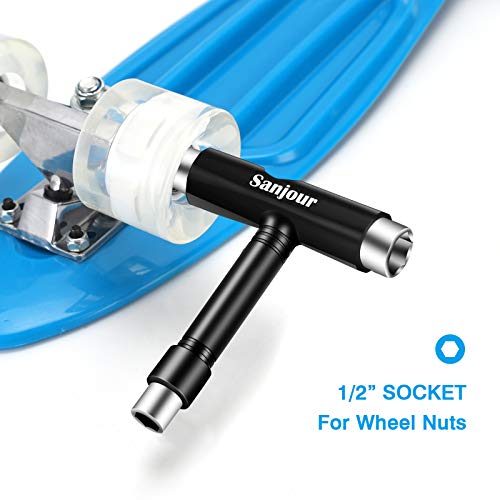 Sanjour Skate Tool Kit AllinOne Skate T Tool Kit w/ 8pcs 608RS