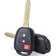 Keymall keyless Entry Replacement Car Key 3B Fob Remote 314.3MHz G Chip for Scion tC iQ Toyota Yaris 2014-2016 FCC ID: MOZB52TH