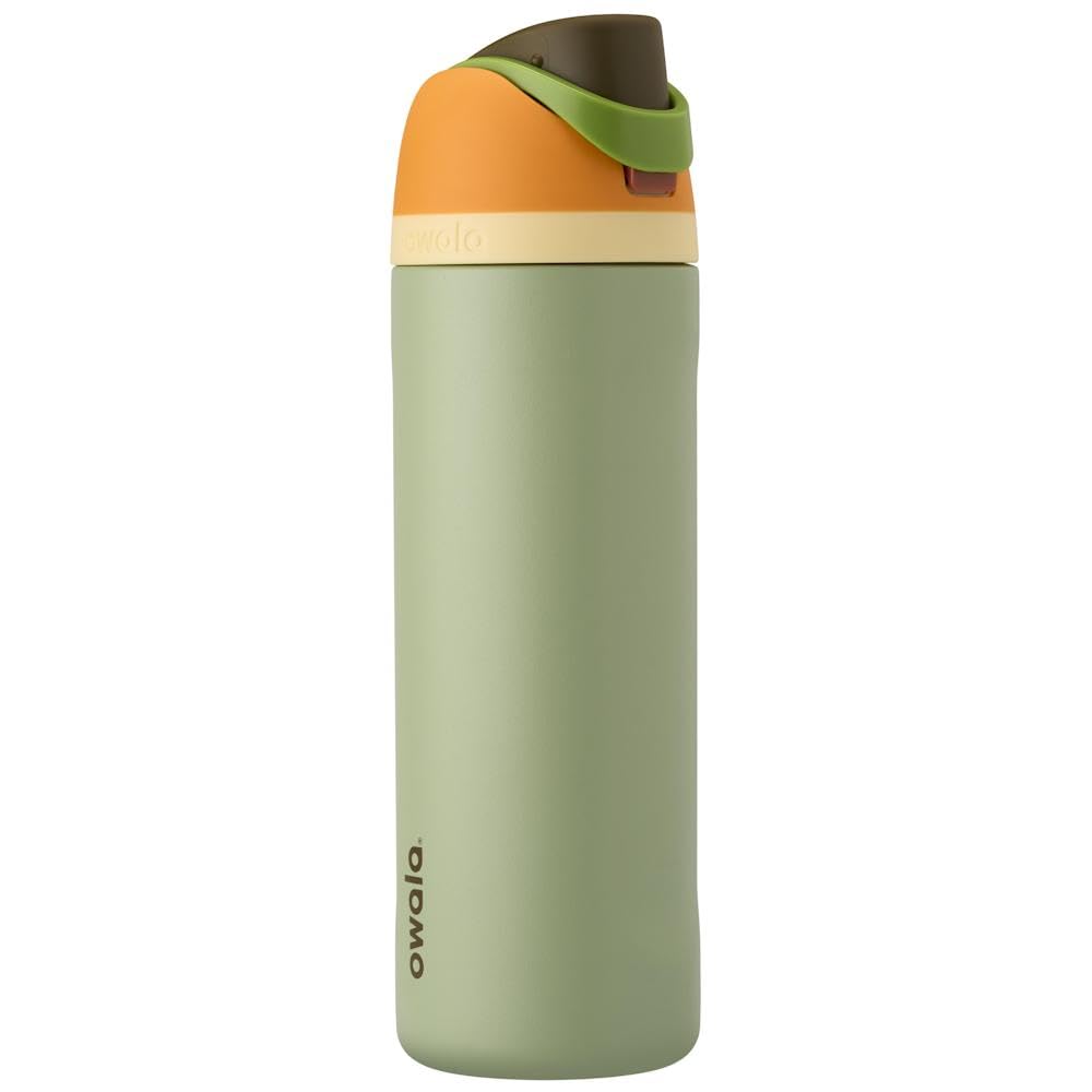 Owala FreeSip Insulated Stainless Steel Water Bottle with Straw for Sports and Travel, Leak Proof, BPA-Free, 710ml, Camo Cool — image 1