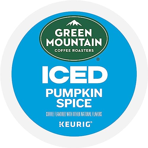 GREEN MOUNTAIN COFFEE BREW OVER ICE PUMPKIN SPICE, KEURIG SINGLE SERVE K-CUP PODS, 10 COUNT