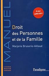 Droit des personnes et de la famille