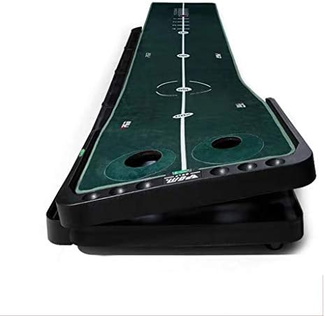 YGO Golf Putting Green Mat Training Equipment 10ft Length – 2 Holes – Portable Mat with Auto Ball Return for Indoor/Outdoor (Size : 300cm/10ft)