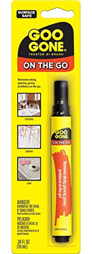 Goo Gone On The Go Pen - 0.34 Ounce - Adhesive Removing Pen Removes Stickers Price Tags and Scuffs