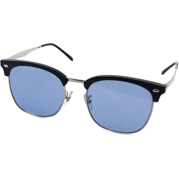 Fin-Nor Men's Matte Dark Blue Frame Sunglasses - Grey Lenses, Medium/Large Size, Rubber Nose Pads & Temple Tips - View #9
