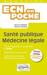 Santé publique, médecine légale