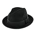 Belfry Trilby Men/Women Snap Brim Vintage Style Dress Fedora Hat 100% Pure Wool Felt in Black, Grey, Navy, Brown and Pecan